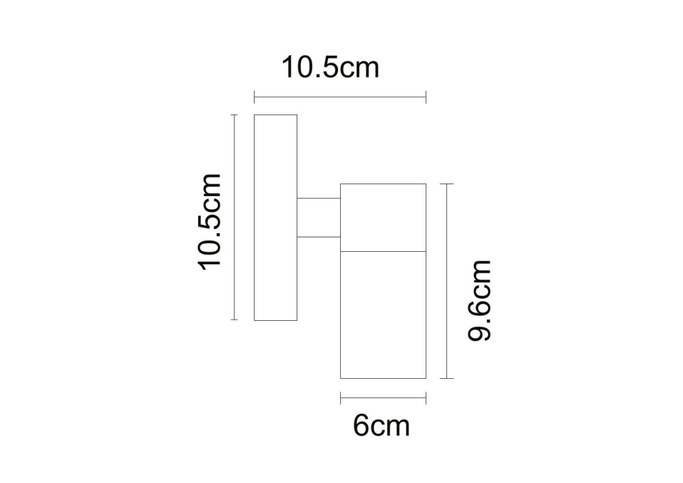 Настенный светильник, Уличный настенный светильник MISTERO 13см