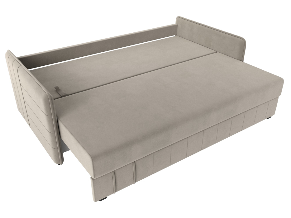 Диваны с ящиком для белья, Прямой диван Слим НПБ, микровельвет