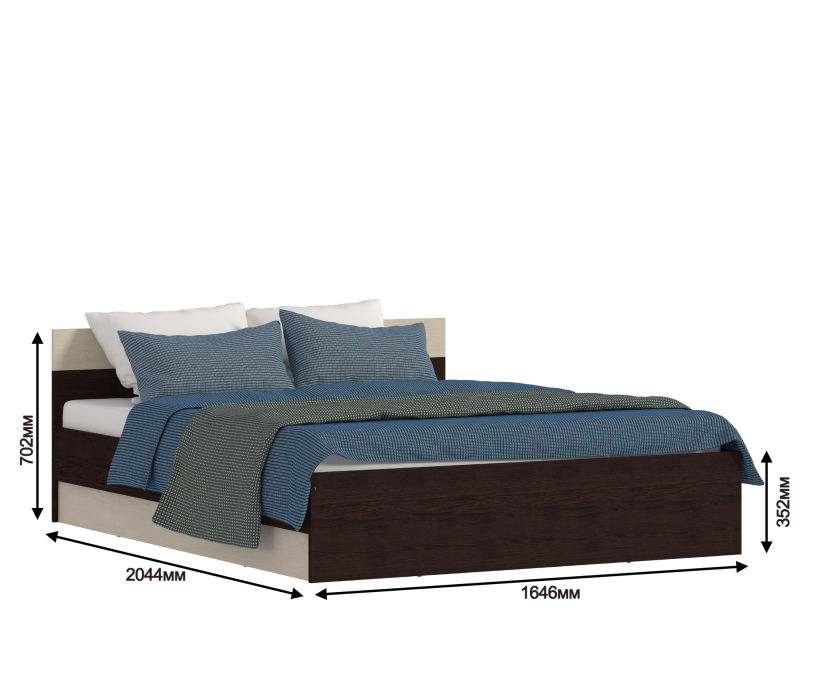 Двуспальные, Уют СБ-2747 Кровать