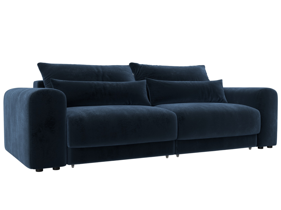 Диваны еврокнижки, Диван прямой Лига-056 НПБ, велюр TOWER