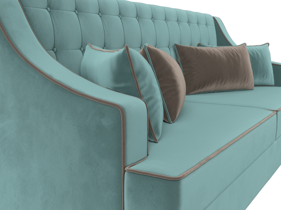 Дизайнерские диваны для гостиной, Прямой диван Марк, велюр