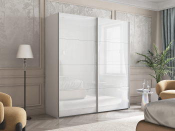 Шкаф-купе Эста Стекло белое+Стекло белое 200х66х240