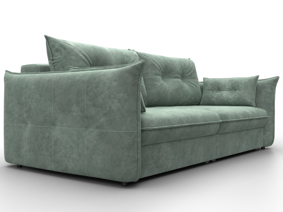 Диваны еврокнижки, Диван прямой Лига-100 НПБ, велюр BRUT