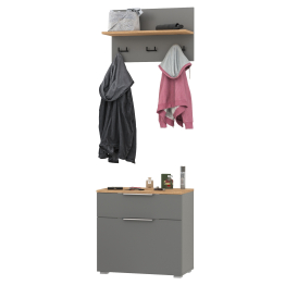 Обувница с вешалкой для верхней одежды с полкой Октава.