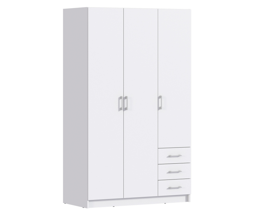 Шкафы распашные, Шкаф 3 дверный Терра СБ-2797 Белый