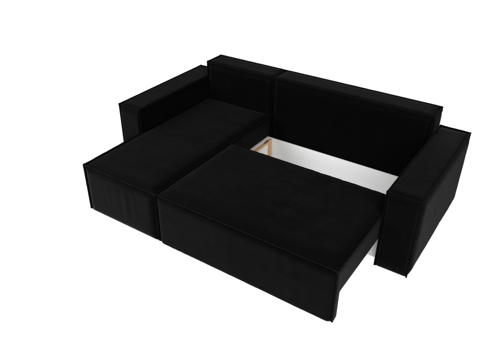 Диваны угловые в гостиную, Угловой диван Куба левый угол, микровельвет