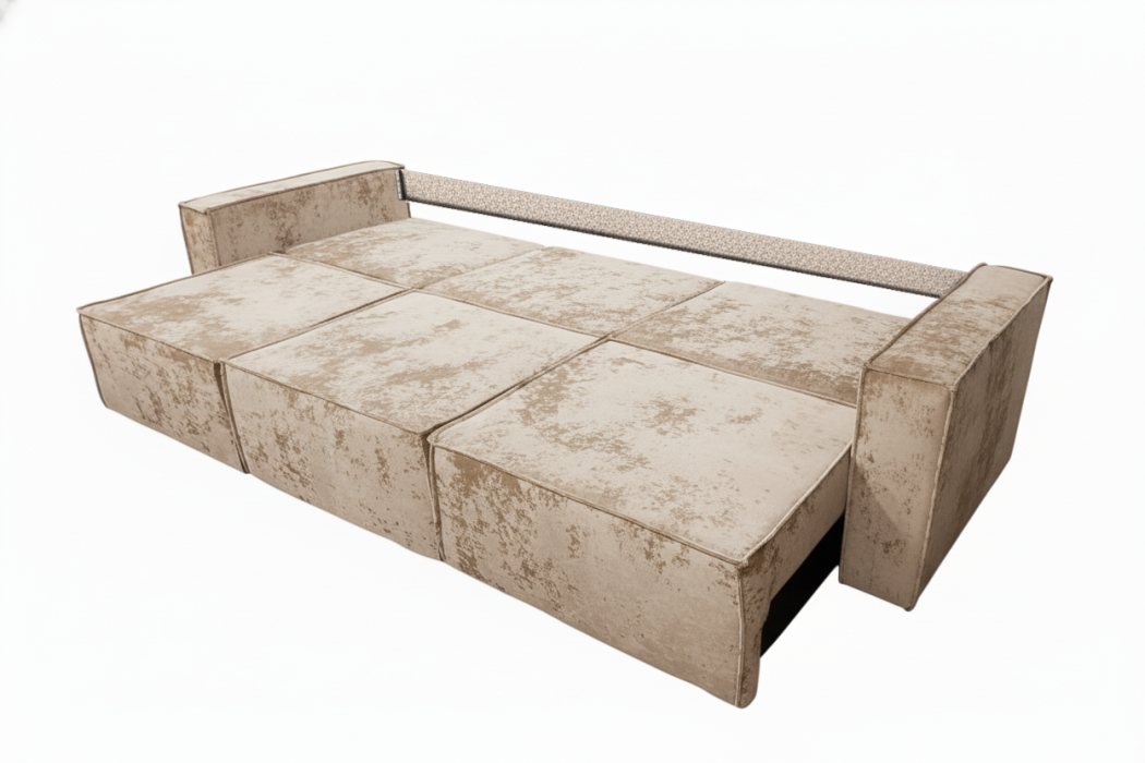 Диваны прямые, Диван-кровать Лофт 3-х модульный, плюш , с/м 145х266