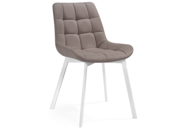 Стул Челси велюр (опры белые)