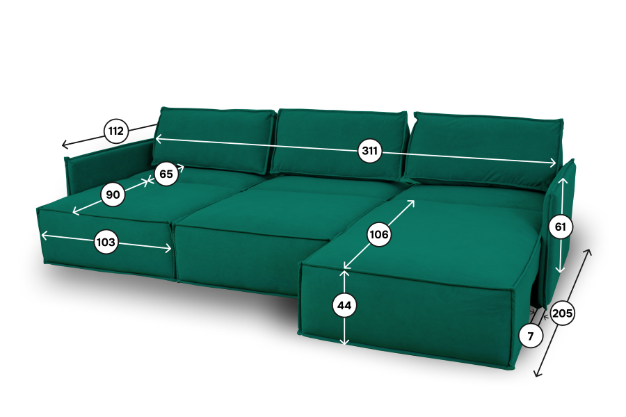 Диваны угловые в гостиную, Диван 9996