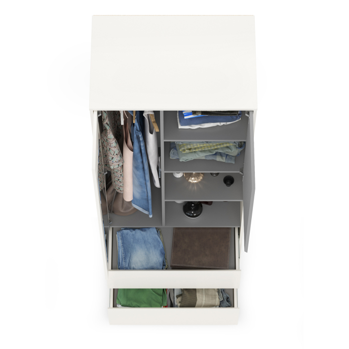 Шкафы двухстворчатые, Шкаф для одежды Торонто 13.333