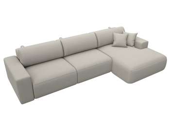 Диван угловой Лига-036 НПБ Классик Лонг правый угол, рогожка Амур