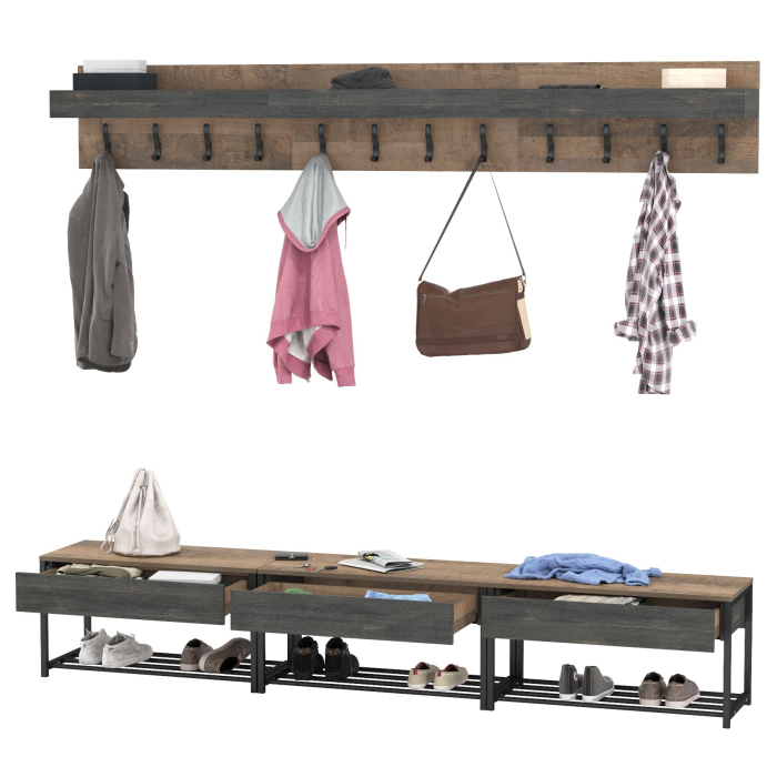 Прихожие, Обувницы и вешалка для одежды - комплект из трёх штук Трувор