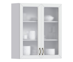 Сити шкаф навесной со стеклом 2 дв 80х92 см