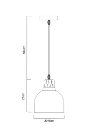 Подвесной светильник EURICA 21см