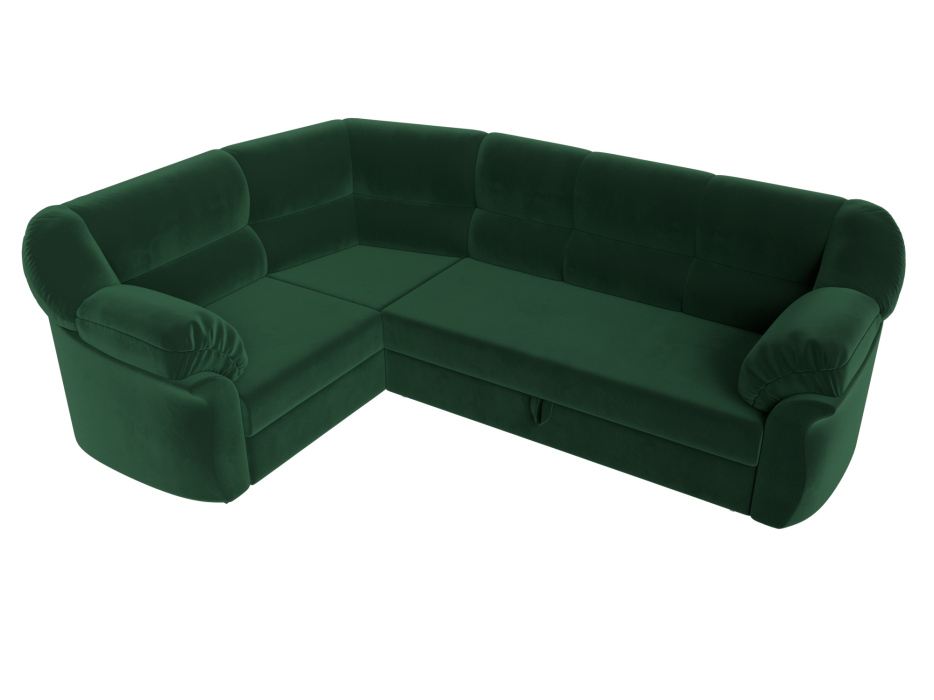 Диваны угловые в гостиную, Диван угловой Карнелла левый угол, велюр