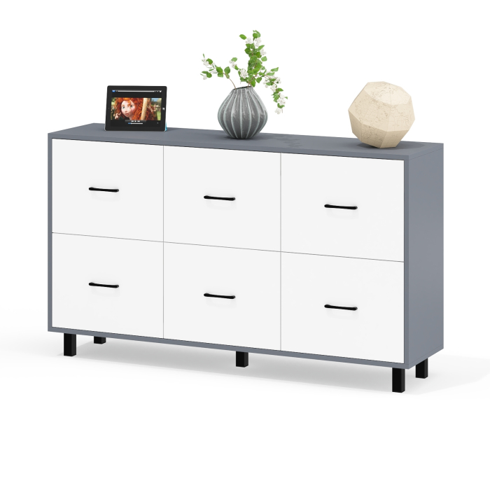 ТВ-тумбы, Комод шесть выдвижных ящиков РВК 127-1504