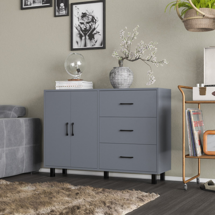 Комоды, Комод-тумба две дверки и три ящика РВК 123-1204