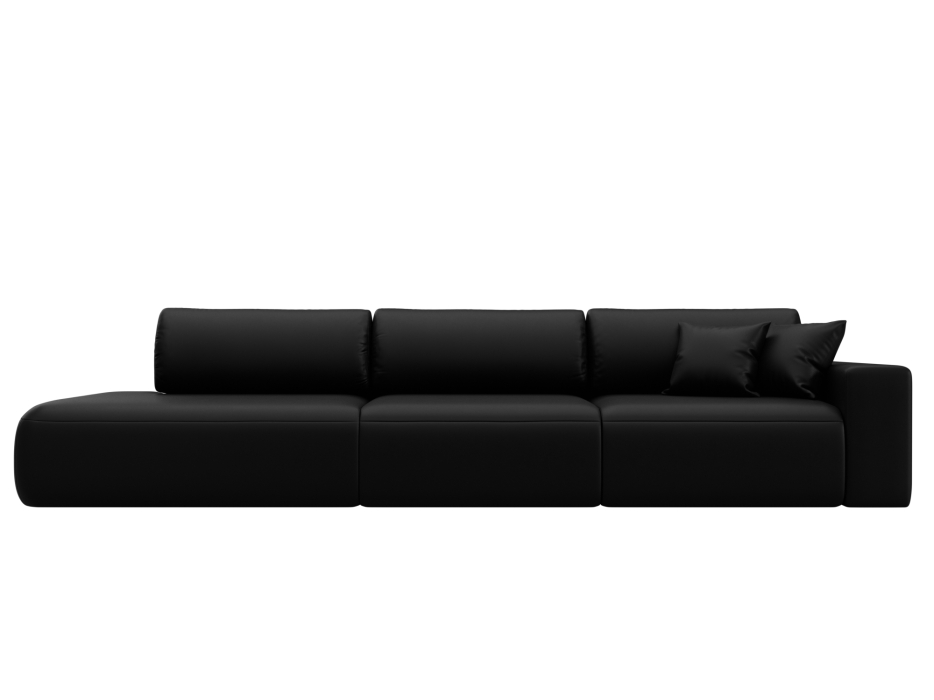 Диваны еврокнижки, Диван прямой Лига-036 НПБ Модерн Лонг подлокотник справа, экокожа GRIFON