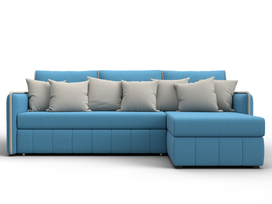 Диваны угловые в гостиную, Диван угловой Лига-078 угол универсальный, рогожка Амур