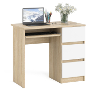 Детские столы, Стол компьютерный три ящика Мори МС-6 правый