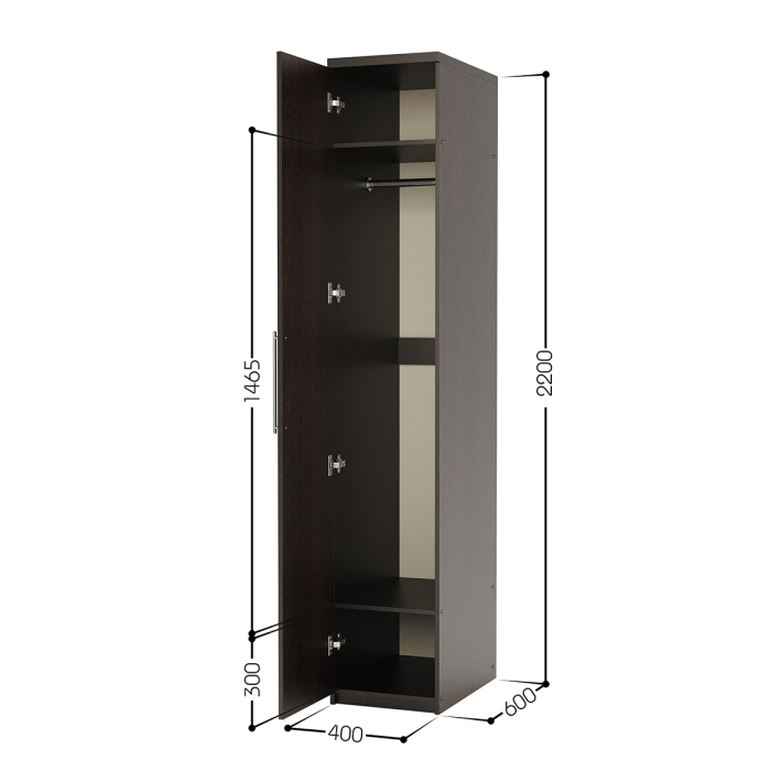 Для одежды, Шкаф для одежды Мелодия МШ-11 40х60
