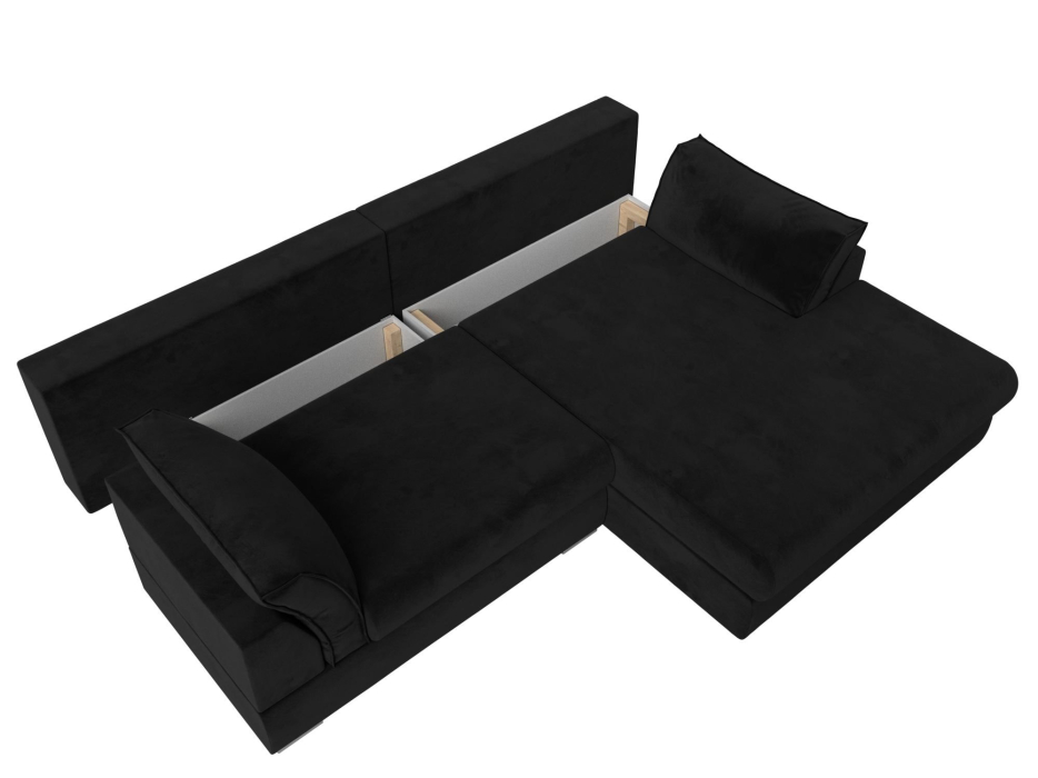 Диваны угловые в гостиную, Угловой диван Пекин угол правый, велюр