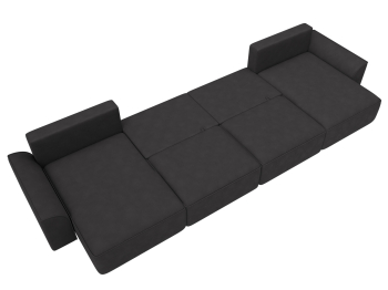 Диван п-образный Лига-048 НПБ лонг, замша JOLY