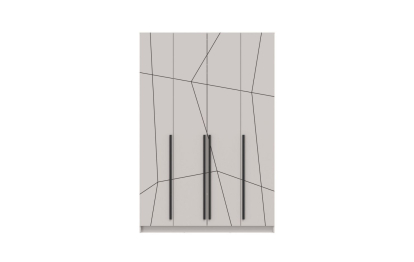 Шкаф для одежды 67.13 Брандо (4-х дв.) МДФ Геометрия