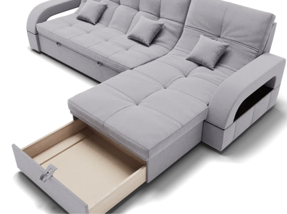 Диваны модульные угловые, Модульный диван Майами-2,микровелюр,антивандальная ткань,венеция