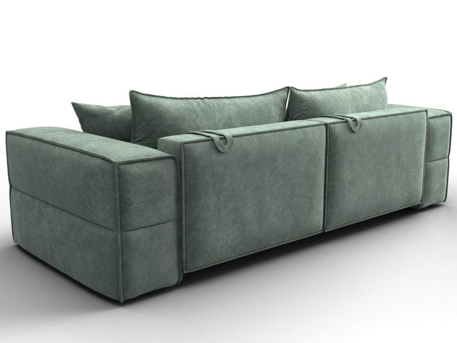 Диваны еврокнижки, Диван прямой Лига-058 НПБ, велюр BRUT