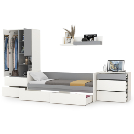 Мебель молодёжная с кроватью с ящиками Торонто № 19