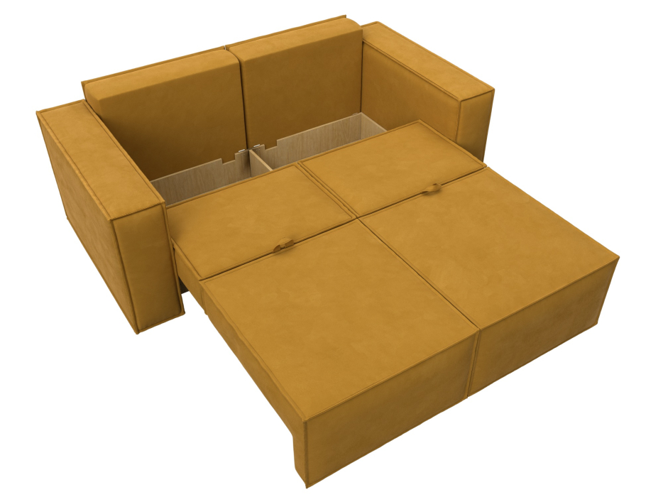 Диваны кровати со спальным местом, Диван прямой Куба мини, велюр BRUT