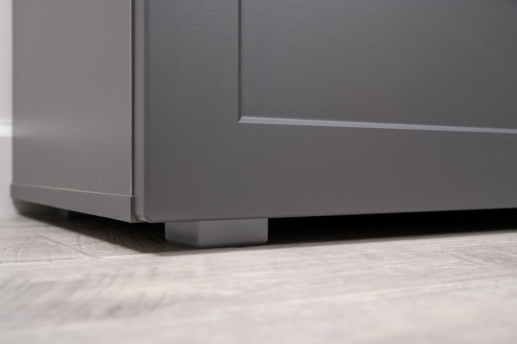 Спальные гарнитуры, Комод шесть ящиков Остин с кроватью 1600 с основанием и пеналом с полками