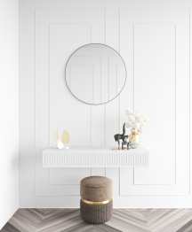 Дизайнерское настенное зеркало GENGLASS Rauntel M в металлической раме