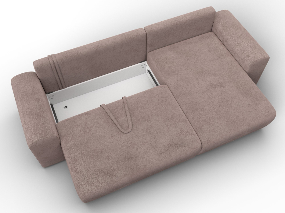 Диваны угловые в гостиную, Диван угловой Лига-099 угол универсальный, велюр TOWER