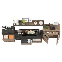 Стенка для гостиной в стиле лофт Трувор № 65