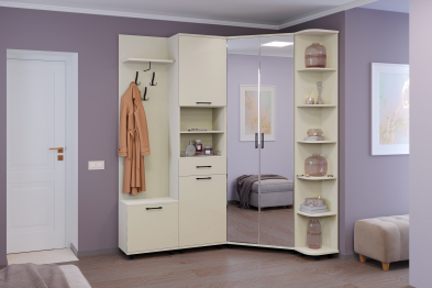 Модульная прихожая Грейс композиция 4  Серый Кашемир