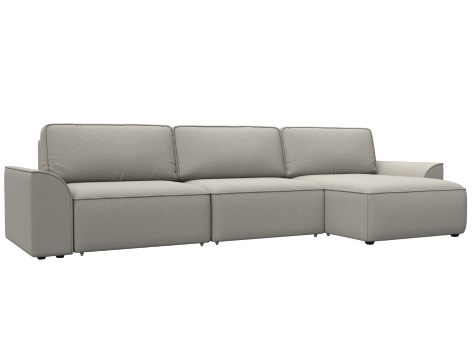 Диваны угловые в гостиную, Диван угловой Лига-048 НПБ лонг, рогожка Амур