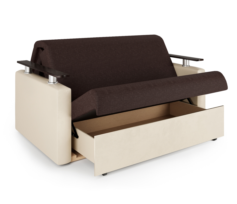 Диваны, Диван-кровать Шарм 140, рогожка/экокожа