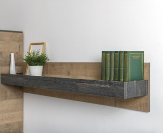 Комод-тумба в прихожую с навесной полкой и двумя обувницами с ящиками Трувор