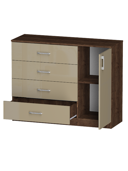 Комоды, Комод Лайф 115*40*90 Дуб экспрессив