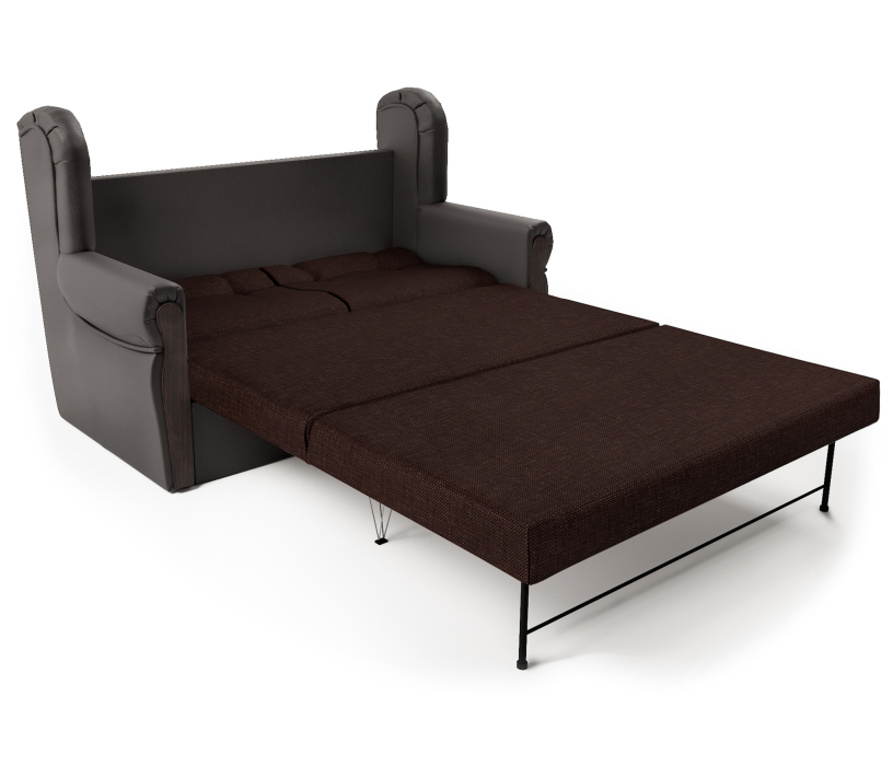 Диваны с ящиком для белья, Диван-кровать Классика 2М, экокожа/рогожка