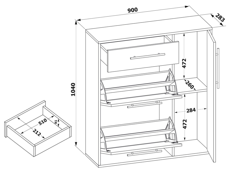 Тумбы, Обувница ТП-4