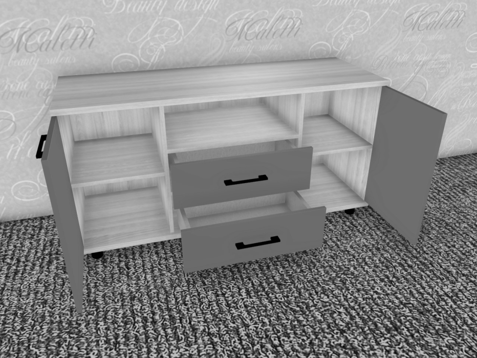 ТВ-тумбы, Модульная система Грейс Тумба ТБ-5022  Серый Кашемир