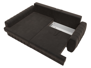 Диван угловой Лига-057 НПБ угол левый, велюр SEVEN