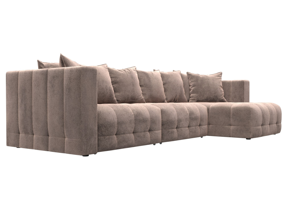 Диваны еврокнижки, Диван угловой Лига-052 НПБ Лонг угол универсальный, велюр TOWER