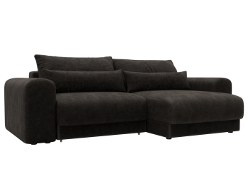 Диван угловой Лига-056 НПБ угол универсальный, велюр BRUT