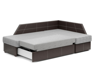 Угловой диван-кровать Андора,дельфин,рогожка