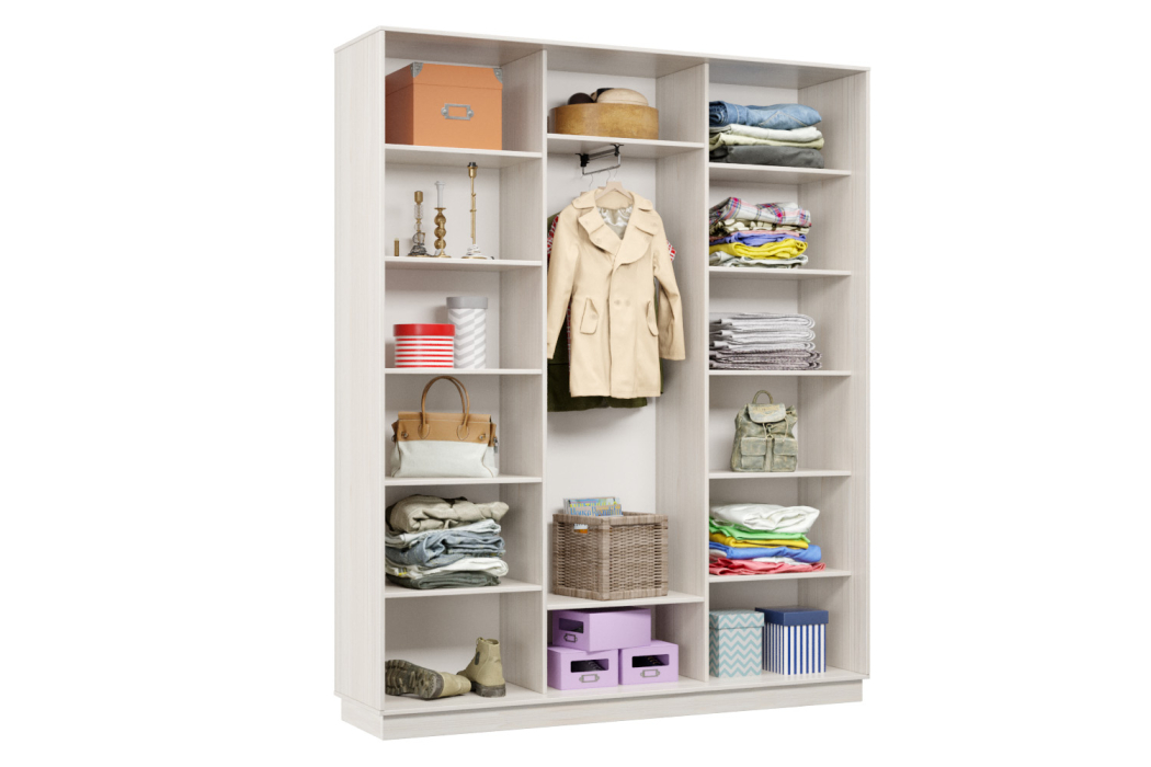 Шкафы-купе 3-х дверные, Шкаф-купе Премьер Лайт 31 (02;01;02) трехдверный