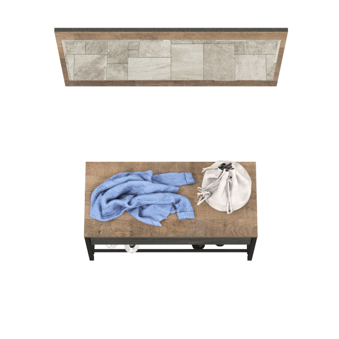 Прихожие, Тумба для обуви с ящиком и зеркалом Трувор